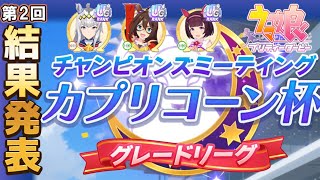 【ウマ娘】第2回カプリコーン杯グレードA決勝結果 オグリンなら勝ったも同然 チャンピオンズミーティング【ウマ娘プリティーダービー実況攻略動画】