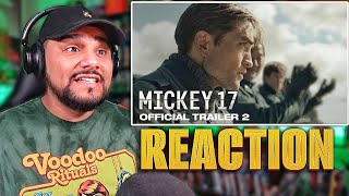 Mickey 17 *OFFICIAL TRAILER 2 REACTION* idk about this one || Robert Pattinson , Naomi Ackie