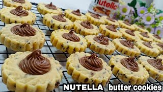 TERLALU ENAK‼️NUTELLA BUTTER COOKIES‼️NGEPRUL DAN LUMER DIMULUT