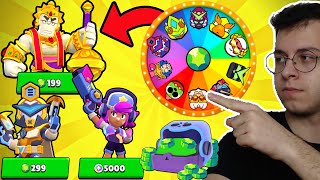 GÖREVİ YAPAMAZSAM ÇARKTAN ÇIKAN KOSTÜMÜ SATIN ALIYORUM (2000 ELMAS ALDIM) !! BRAWL STARS