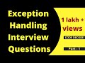 Exception Handling Interview questions and answers in Java | Part -1 | Code Decode