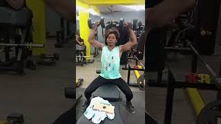 gym shoulder workout💪 bodybuilding fitness lifestyle exercise motivation video#shorts #viral #gym