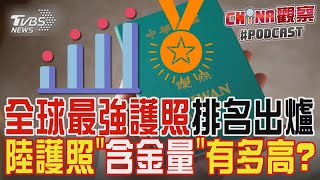 全球最強護照排名出爐 陸護照「含金量」有多高?｜CHINA觀察PODCAST @TVBSNEWS01