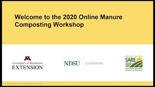 UMN/NDSU Extension Online Composting Workshop Introduction