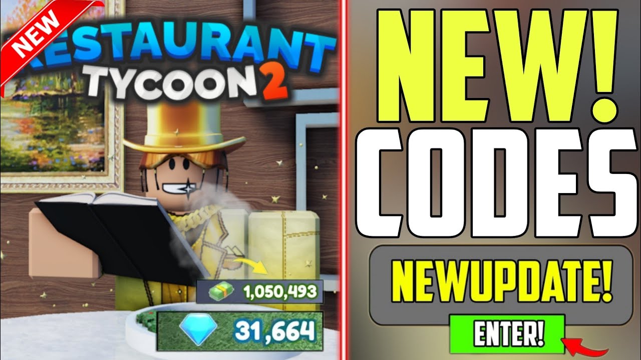 ⚠️New Update!⚠️ RESTAURANT TYCOON 2 CODES - ROBLOX RESTAURANT TYCOON 2 ...