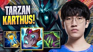 TARZAN IS A MONSTER WITH KARTHUS! - LNG Tarzan Plays Karthus JUNGLE vs Ekko! | Season 2022