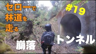 セローで林道を走る19 トンネルの向こう側は崩落してました【Going for a ride to the beautiful forest road in Japan with serow 250】