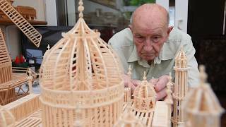 Matchstick artist creates Taj Mahal