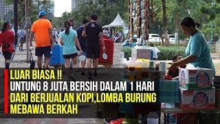 LUAR BIASA !! UNTUNG 8JUTA BERSIH DALAM 1 HARI DARI BERJUALAN KOPI , LOMBA BURUNG MEMBAWA BERKAH