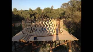 Building a Yurt in Under 2 Minutes by Free and Real