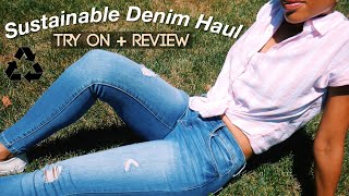 Affordable Sustainable Jeans Haul | Jeans Made of Recycled Material 1822 Denim #PlasticFreeJuly