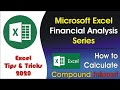 How to calculate compound interest rate in Microsoft Excel | Excel FV Function |