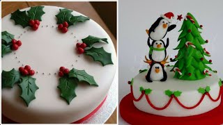 Christmas cake designs క్రిస్మస్ కేక్ ఇలానే ఉండాలి