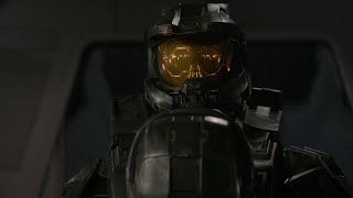 Master Chief taking off his helmet, but its another helmet
