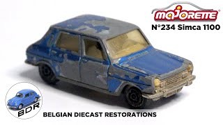 Majorette n°234 - Simca 1100 diecast restoration