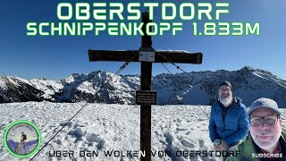 Der Schnippenkopf 1.833m | Über den Wolken von Oberstdorf | Wunderschöne Winterlandschaft