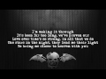 avenged sevenfold gunslinger lyrics on screen full hd