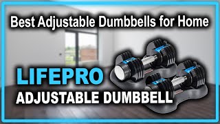 Lifepro Adjustable Free Weights Plates and Rack - Best Adjustable Dumbbells for Home