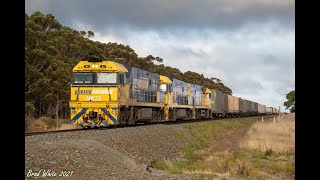 Ten Hour late Pacific National freights around Ararat- 3/7/21