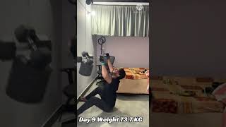 BACK DAY 9, WEIGHT 73.7 KG |  MY 30 DAY FAT TO FIT JOURNEY | NO SUPPLIMENTS