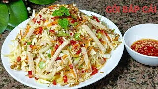 Cách Làm Gỏi Bắp Cải Để Ăn Cơm NN