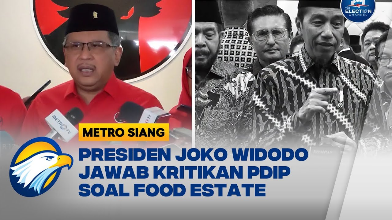 Presiden Joko Widodo Jawab Kritikan PDIP Soal Food Estate - YouTube