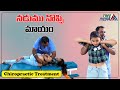 Chiropractic Treatment For Back Pain And Neck Pain | Chirotherapy | Dr. Sumanth | Tree Media