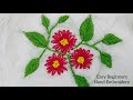 How to Hand Embroider for Beginners • Easy Flower Embroidery Patterns