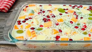 Sabudana fruits dessert || ঈদ স্পেশাল অসম্ভব মজাদার সবচেয়ে সহজ সাবুদানা ফ্রুটস ডেজার্ট রেসিপি ||