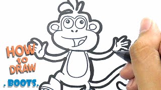 How to Draw boots from Dora the Explorer | Easy Drawing