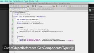 GetComponent Unity Official Tutorials