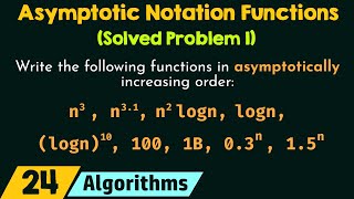 Functions in Asymptotic Notations (Solved Problem 1)