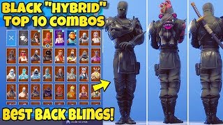 best black hybrid skin backbling combos in fortnite top 10 black hybrid combinations - black dragon hybrid fortnite