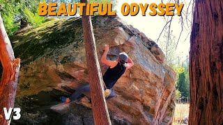 Beautiful Odyssey (V3) | Calabogie Bouldering | David Martin