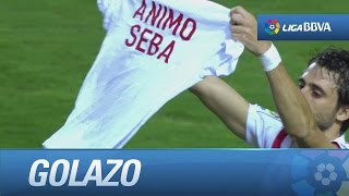Gran gol de Pareja en su partido 100 en La Liga (1-0) Sevilla FC - Celta de Vigo