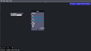 Input playing in Nodezator - IndiePython clips