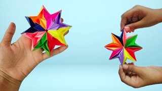 How to make Magic 3D Paper flower, DIY, origami | Paper Transformation flower #Short