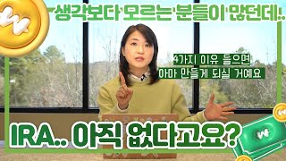 [IRA 시리즈 1편] IRA 얘기는 많이 들었는데....아직 없다고요? 이 영상 보고 판단하세요!