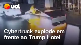 Cybertruck, carro da Tesla, explode em frente ao hotel de Trump em Las Vegas