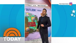 Watch Chris Pratt try his hand at TODAY’s weather wall