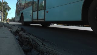 Новий асфальт у Полтаві 27 школа (відео)