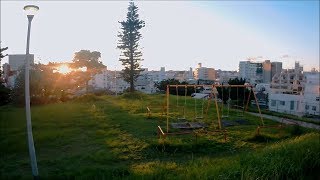 今朝の那覇の空／松尾公園を散策