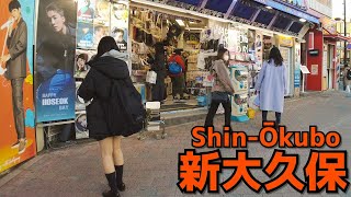 [新大久保散歩] Walk in Shin-Okubo (Feb. 2022#3) 金曜夕方に人気スポット新大久保・イケメン通り周辺を散歩