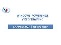 PowerShell Tutorial | 007 | Using Help in PowerShell and updating help