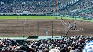 【広陵対二松付】広陵ボンズ真鍋第三打席タイムリーヒット2023春センバツ甲子園