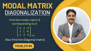 MODAL MATRIX | DIAGONALIZATION OF MATRIX SOLVED PROBLEM 5 @TIKLESACADEMY