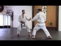 karate crescent kick and sweep