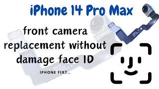 iPhone 14 Pro Max front camera repair / Front camera Replacement #camera #front ✅