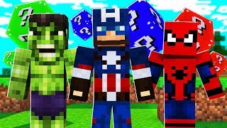 superhero lucky block walls minecraft - fortnite lucky block mod minecraft