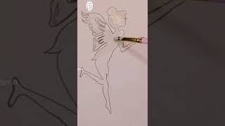رسم سهل بالغراء والألوان / Easy drawing with glue and colors #shorts